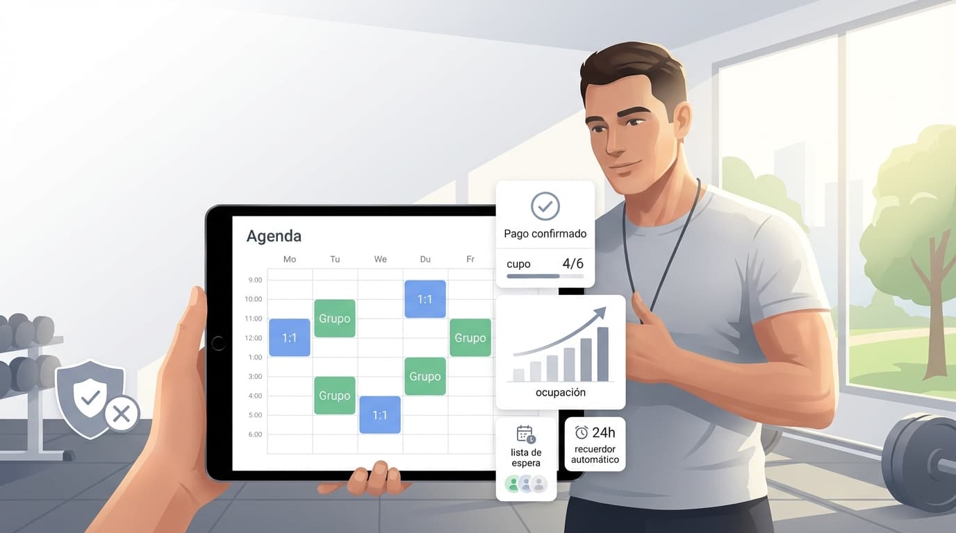 Agenda online para entrenadores personales: cómo llenar tu semana con clientes ideales