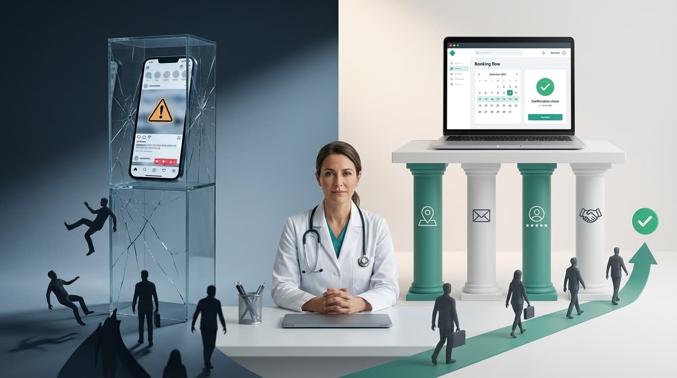 Por qué depender solo de Instagram para conseguir pacientes es una mala estrategia